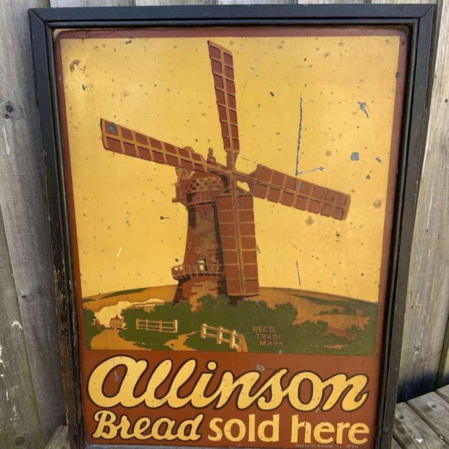 Unusual Allison bread tin sign