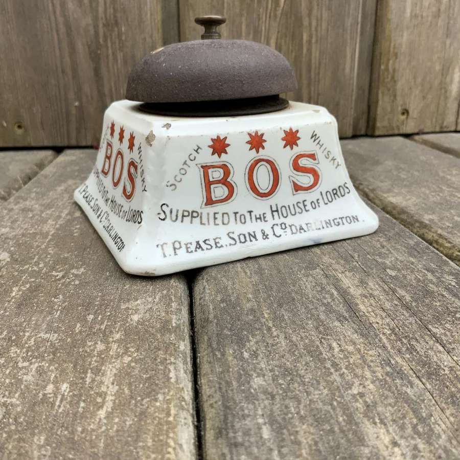 Stunning BOS scotch whiskey ceramic advertising bell