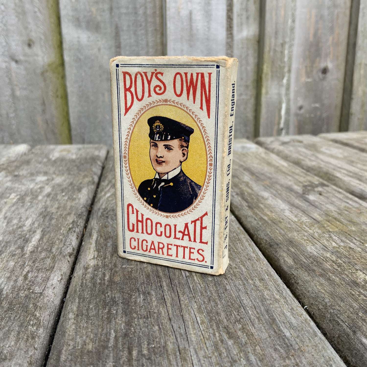 Very early boys own chocolate cigarettes packet by frys