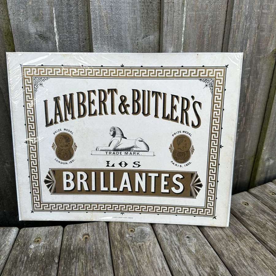 Lovely card advert for lambert and butler cigarettes