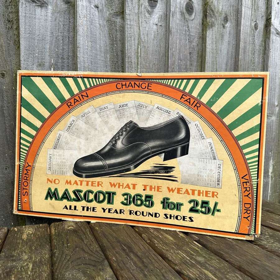 Lovely shoe Advertising showcard