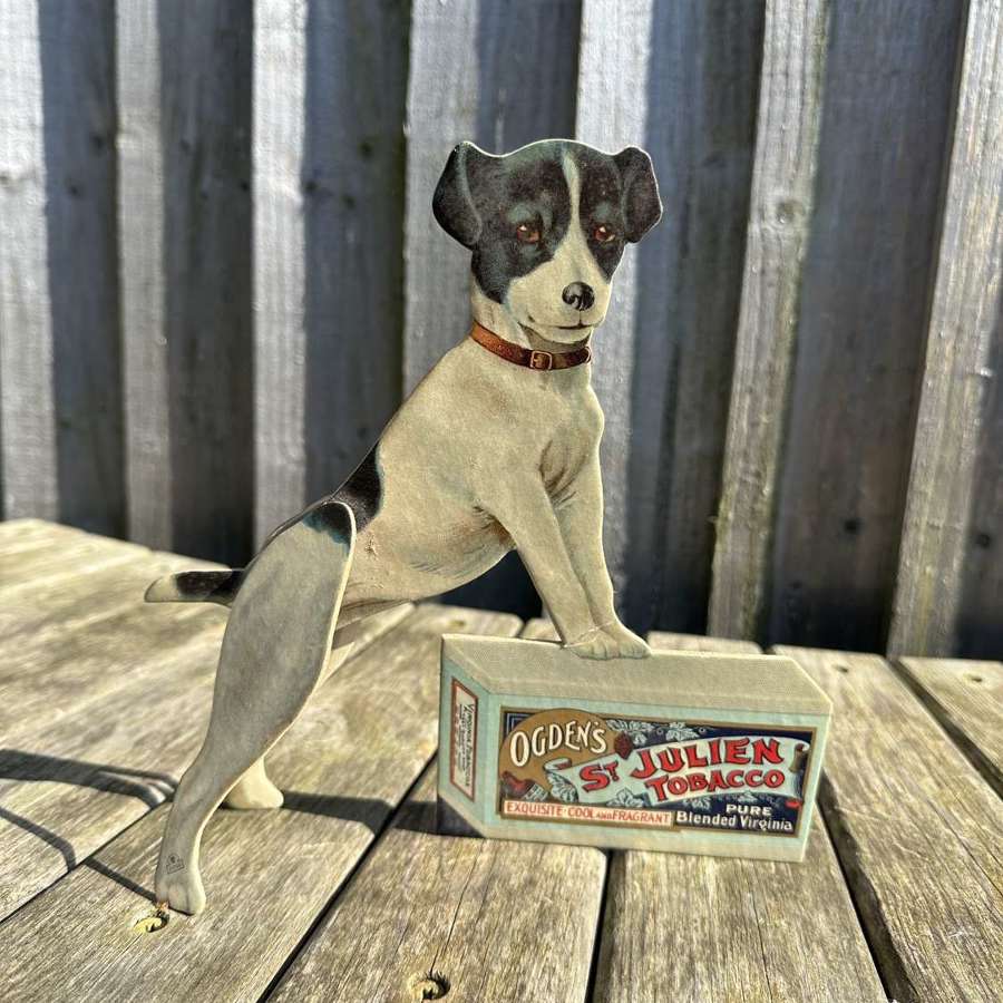 Stunning st Julien dog stand up showcard