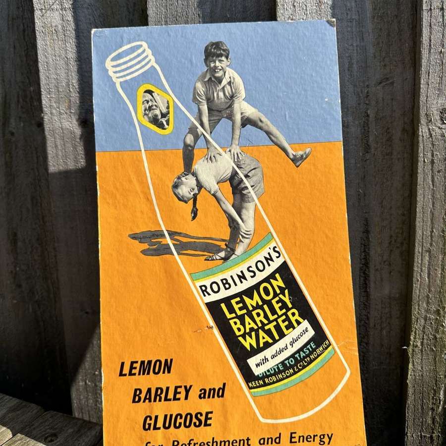 Advertising showcard for robinsons squash