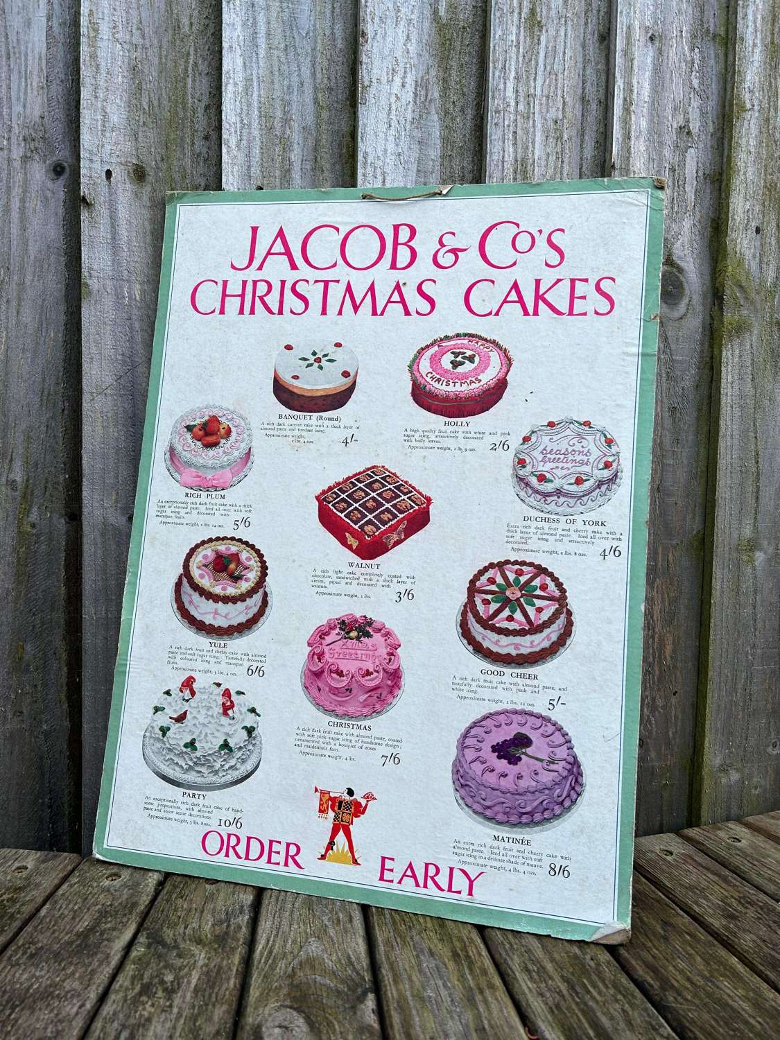 Stunning Christmas Jacob biscuits showcard