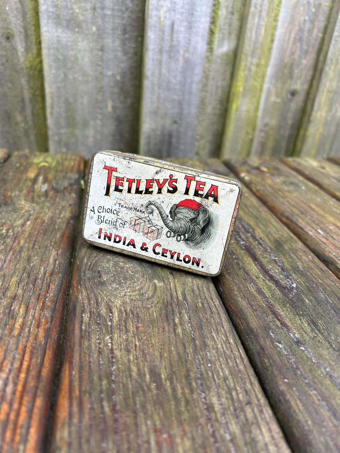 Rare tetley tea advertising sample tin
