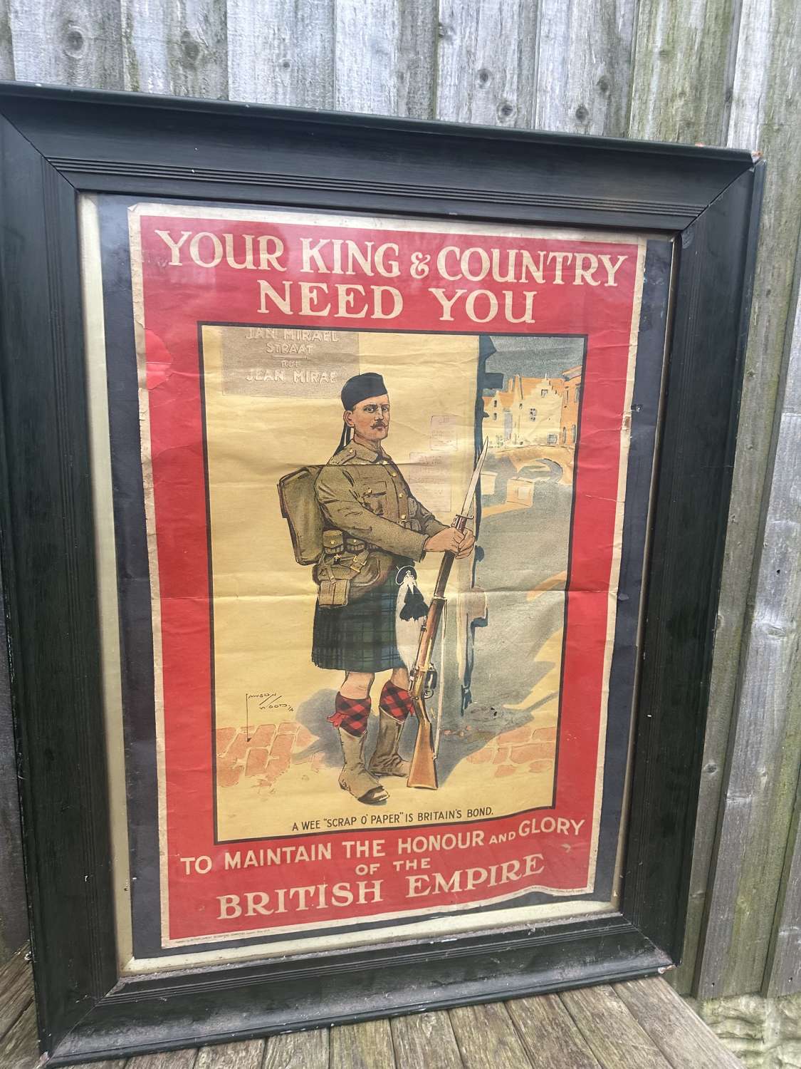 Lovely Lawson wood original military recruitment poster