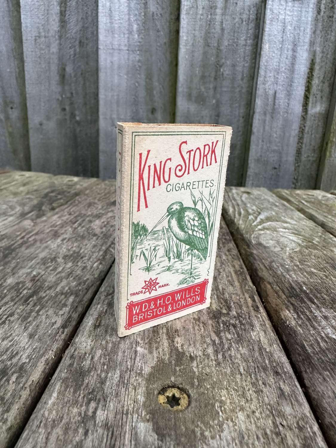 Scarce king stork cigarette 10 pack by wills
