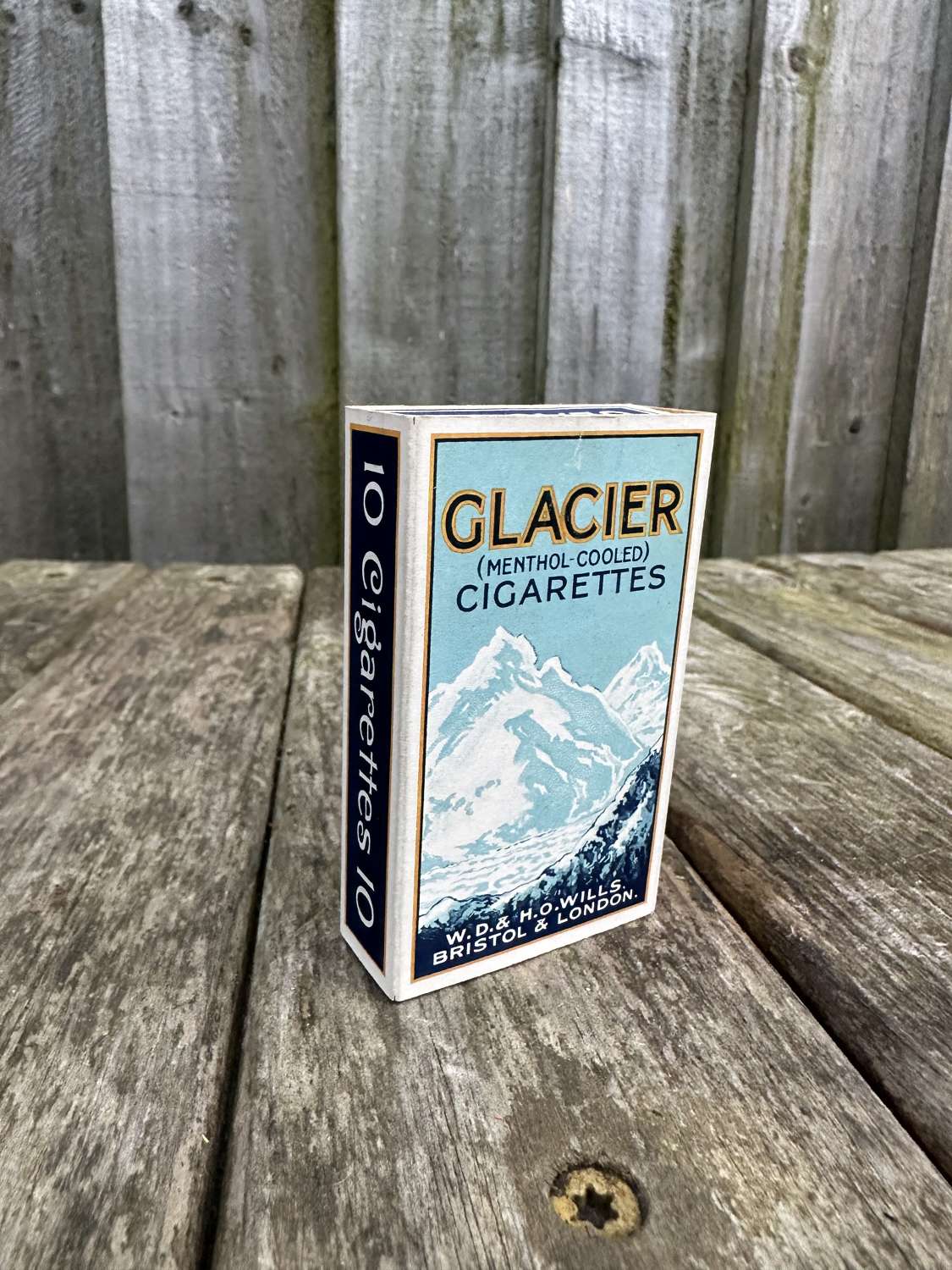 Glacier 10 pack wills cigarette