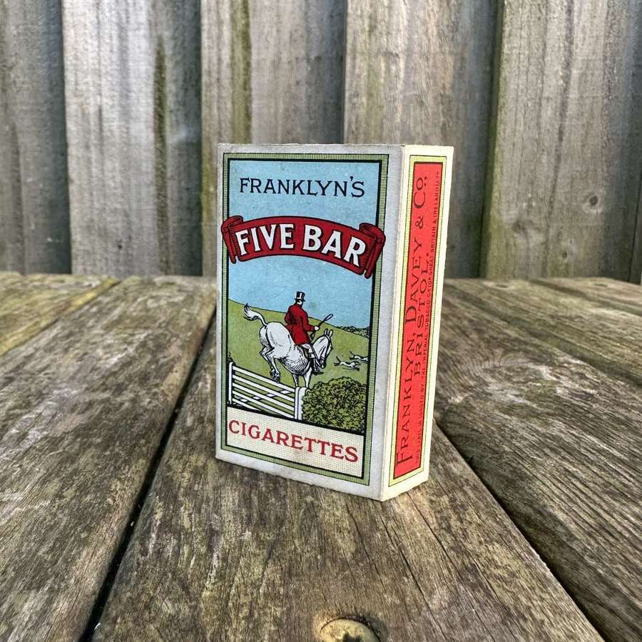 Scarce example of franklyns five bar cigarette packet