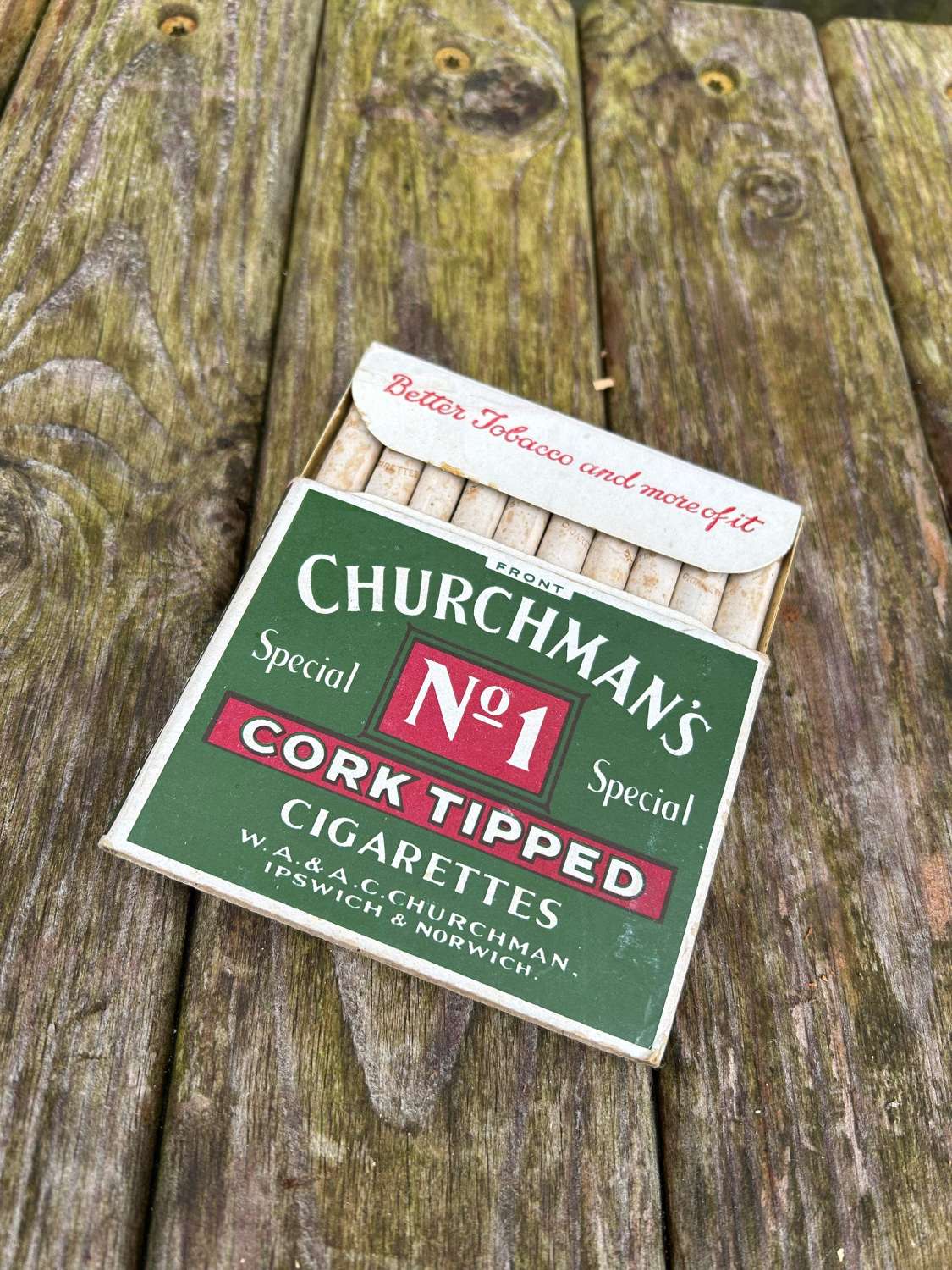 Lovely live 10 cigarette packet churchman’s