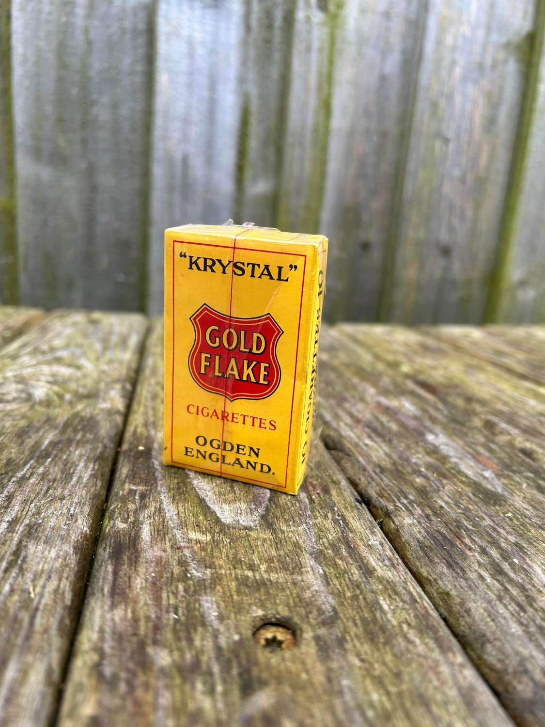Ogdens live gold flake cigarette packet