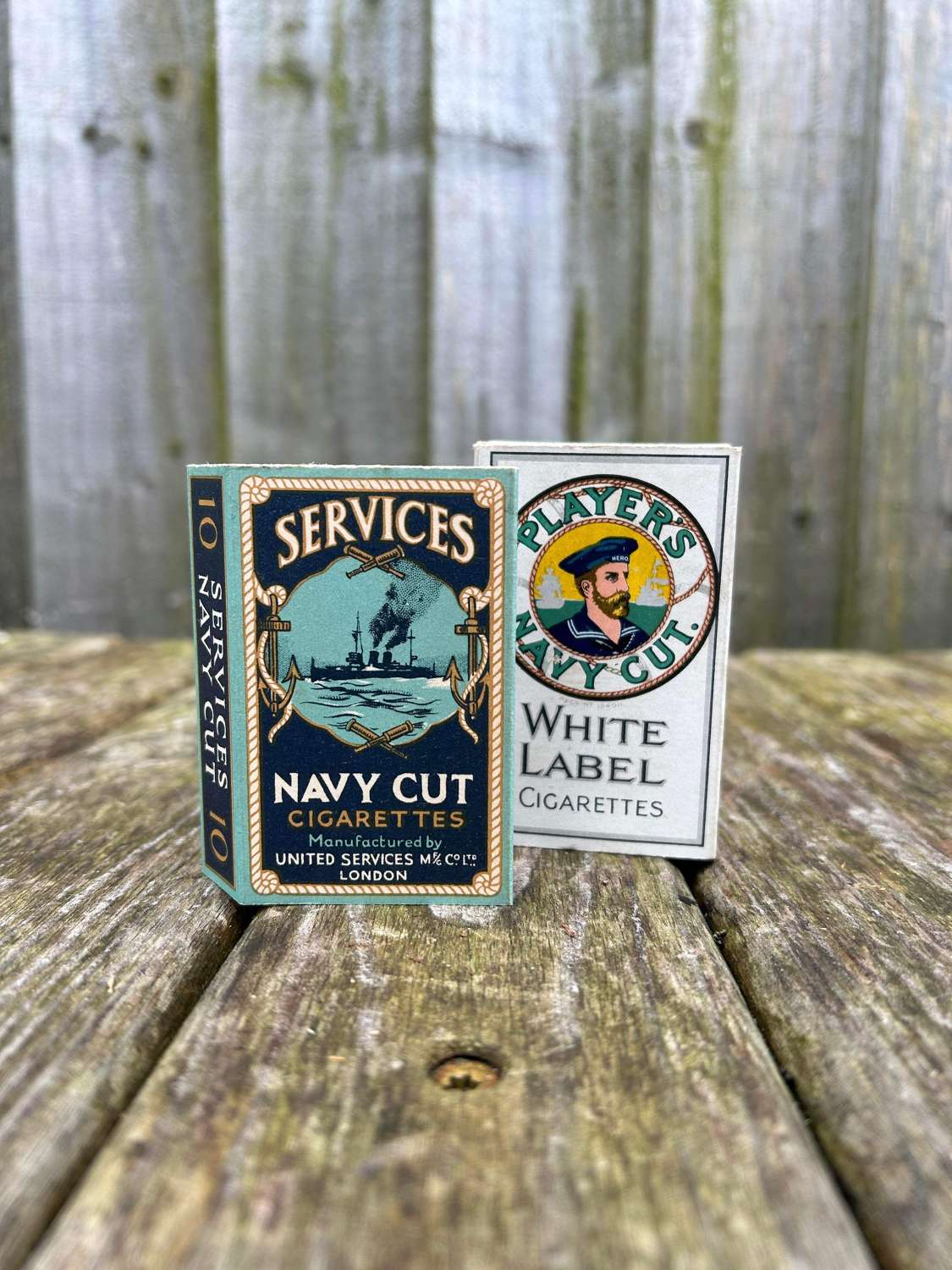 2 lovely navy related cigarette packets