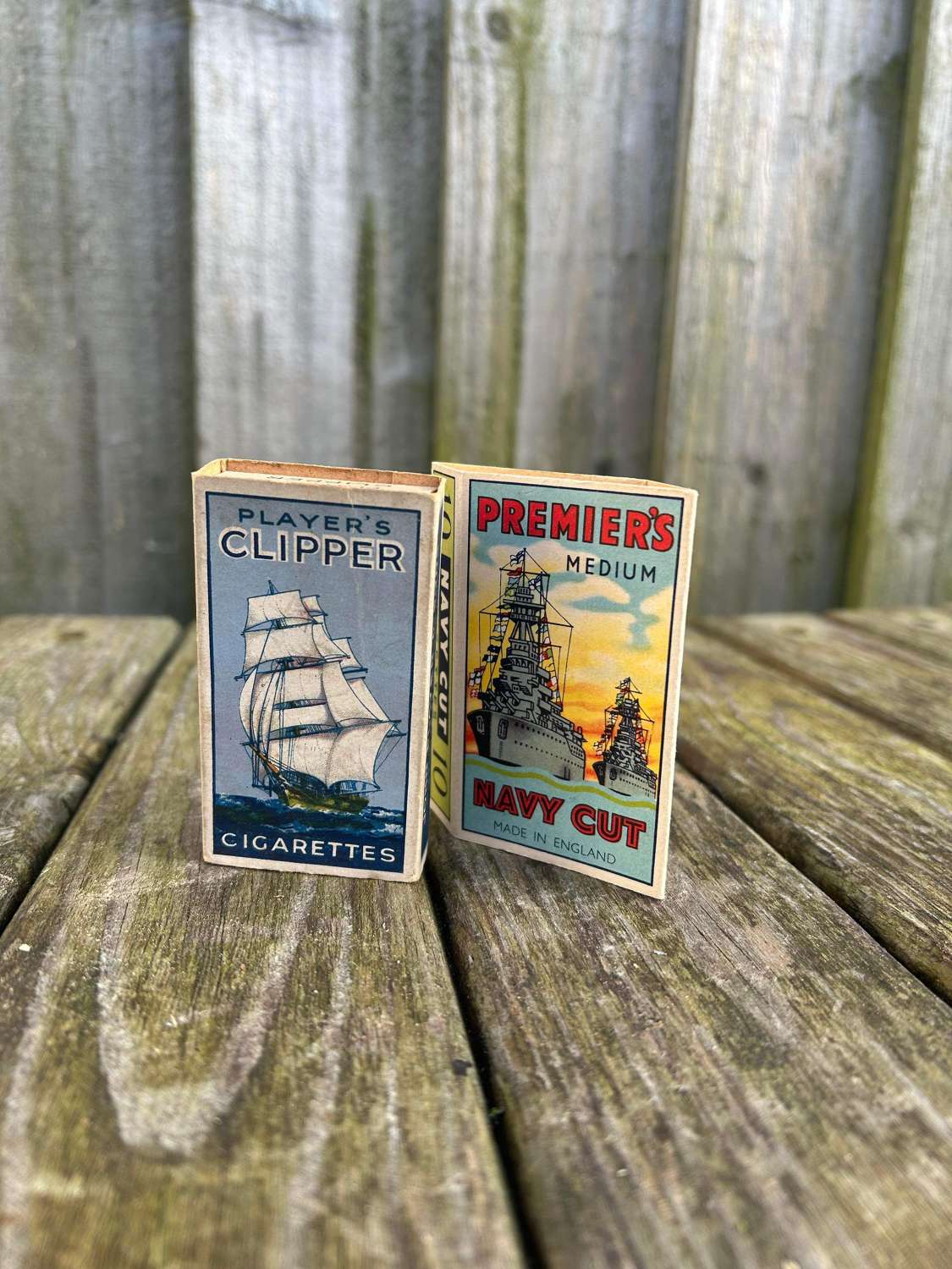 Players clipper and premier cigarette packet