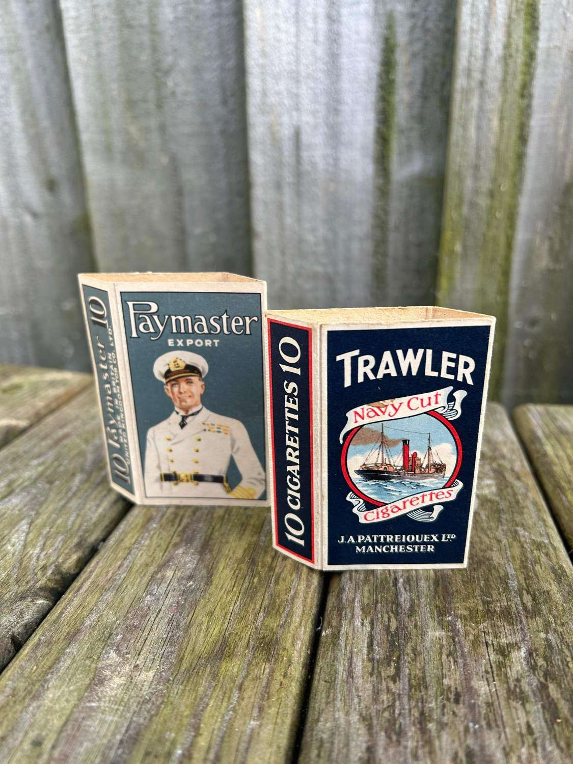 Paymaster and trawler cigarette packet