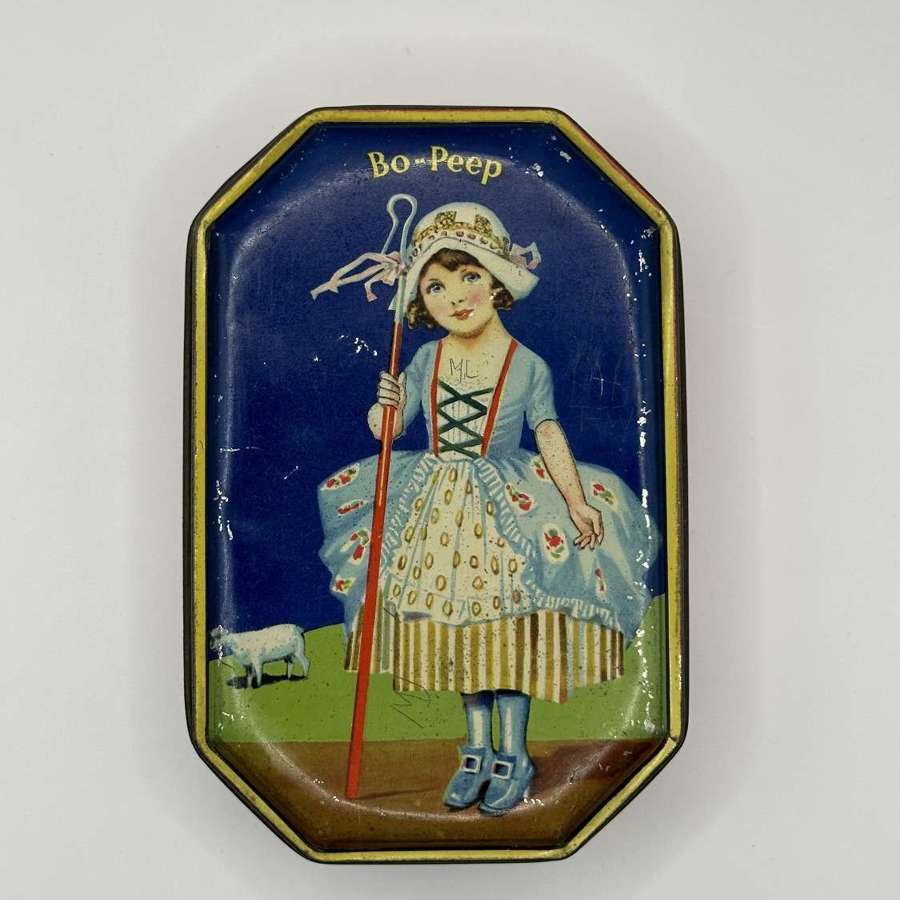 Blue bird toffee bo peep tin
