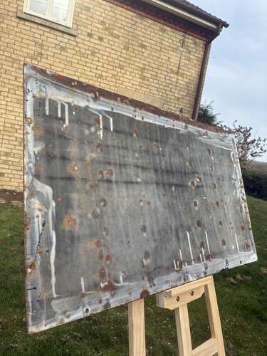 Superb imp twist tobacco enamel sign