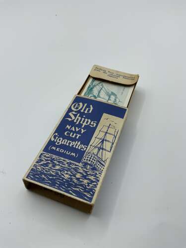Old ship navy cut cigarette packet live