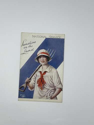 Lovely national service advertising postcard