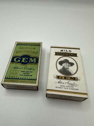 Pair of Gem cigarette packet