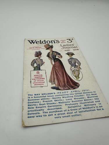 Weldon’s ladies journal advertising postcard