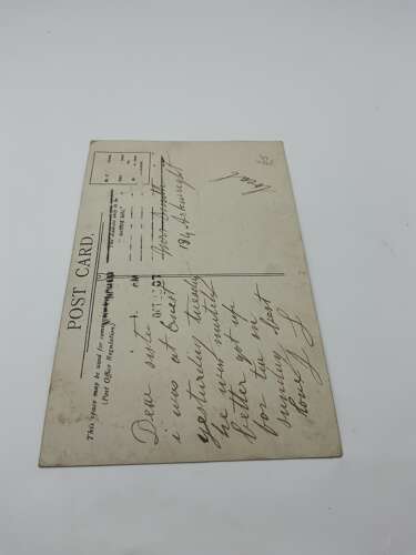 Wood milne rubber heel advertising postcard