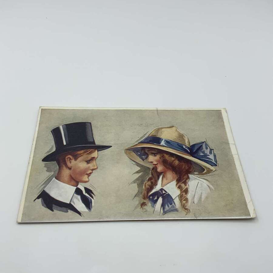 Harrods advertising postcard