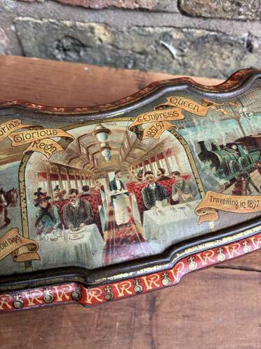 Stunning Victorian carrs biscuits tin