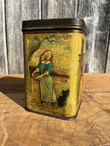 Early carrs biscuit juvenile nursery rhyme tin