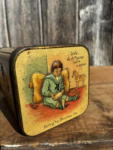Early carrs biscuit juvenile nursery rhyme tin