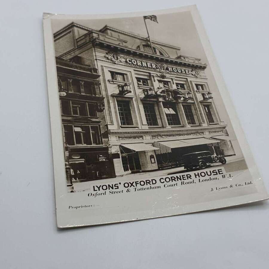 J lyons & co advertising postcard