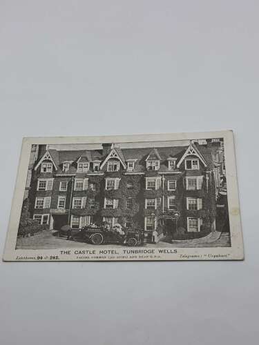 Early AA advertising postcard the castle hotel tunbridge wells