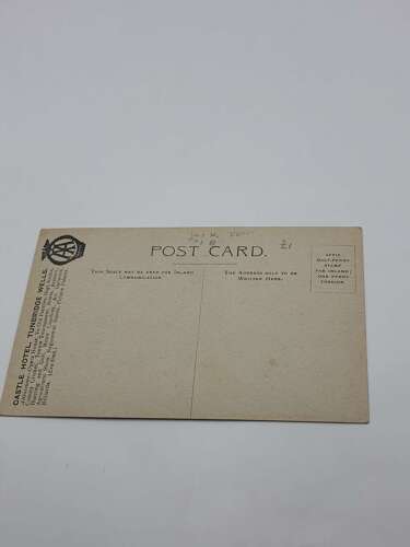 Early AA advertising postcard the castle hotel tunbridge wells