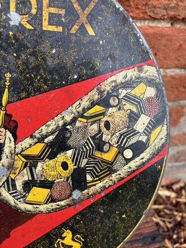 Lick Rex confectionery tin