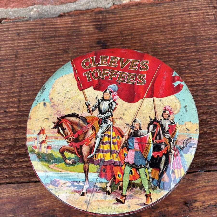 Lovely cleeves toffee tin