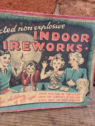 Scarce indoor fireworks box