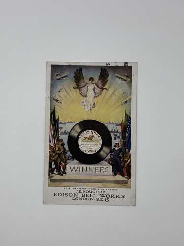 Edison bell gramophone Advertising postcard