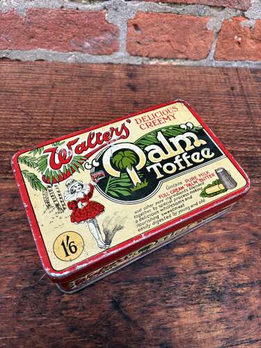 Walter Palm toffee tin