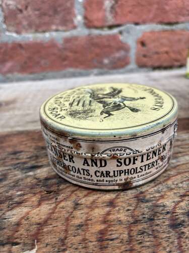 Properts leather and saddle soap tin