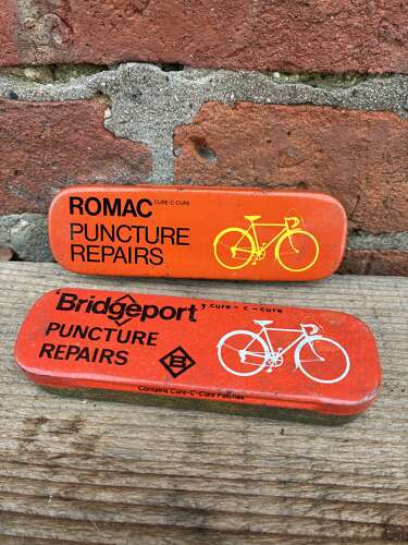 Romac & bridgeport cycle puncture repair kit tin