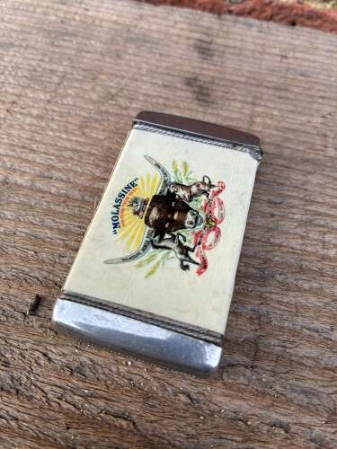 Molassinne animal meal celluloid advertising match vesta