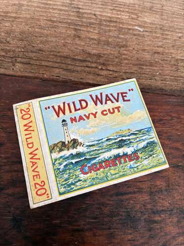 Scarce 20 packet for wild wave cigarettes p.j. Carroll & co cigarette packet