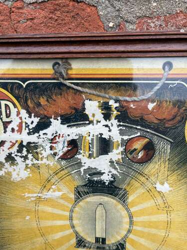 Rare L&Y black diamond train mantles by pifco advertising Showcard