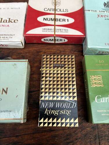 6 live with contents cigarette packets