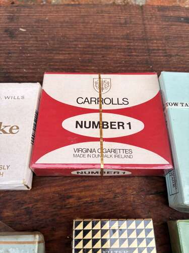 6 live with contents cigarette packets