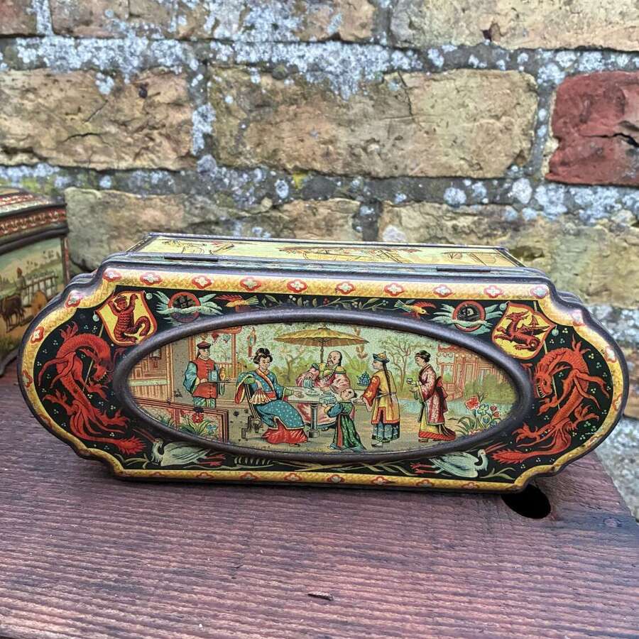 Victorian huntley and palmers orient biscuit tin