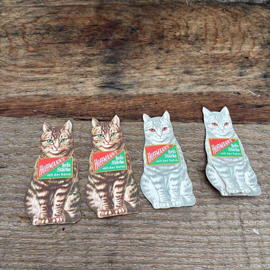4 hoffmanns starch cat tradecards