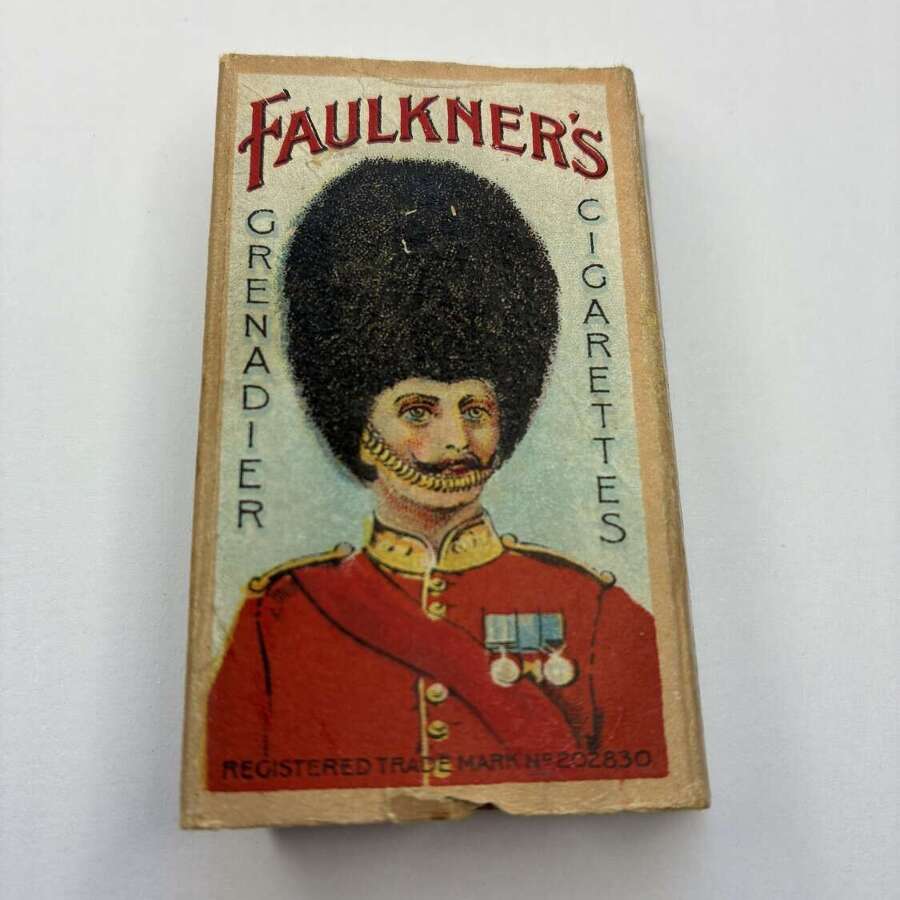 Rare faulkners grenadier cigarettes packet