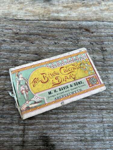 Rare M.H davis & sons agricultural & mining equiptment aberystwyth pocket calendar