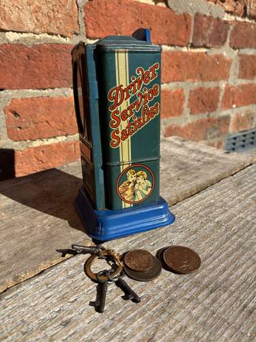 Scarce drivers chocolate club chocolate vending machine tin money bank