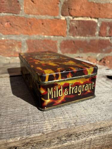 Unusual churchmans tortoishell 100 cigarettes tin